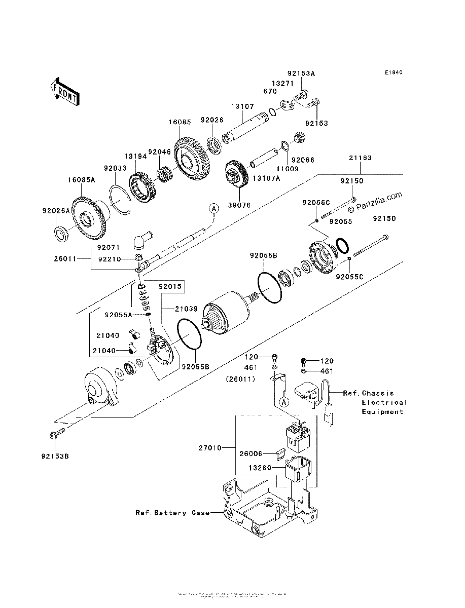 Diagrama de STARTER MOTOR