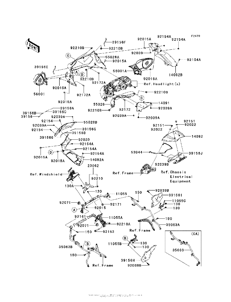 Diagrama de COWLING UPPER