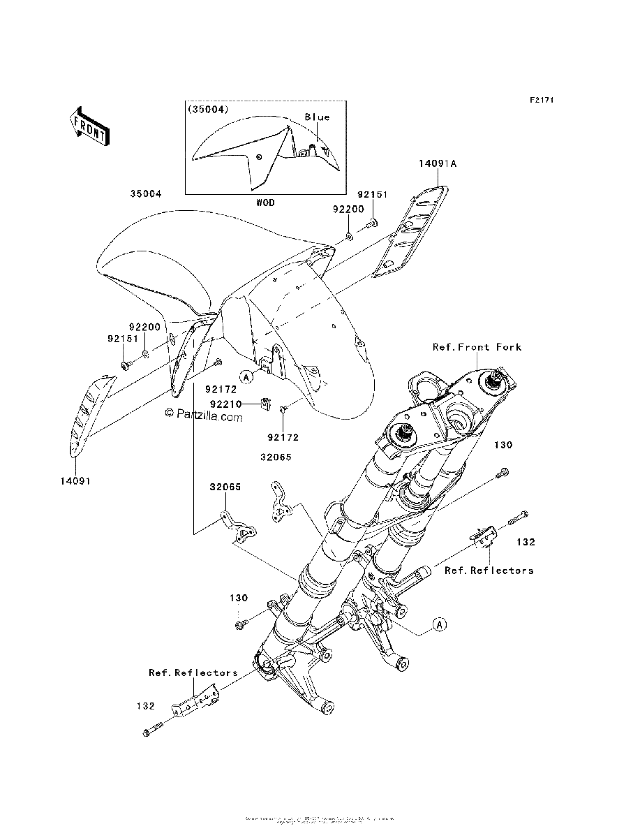 Diagrama de FRONT FENDER S