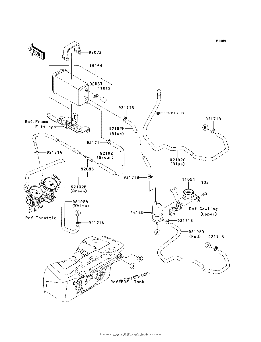 Diagrama de FUEL EVAPORATIVE SYSTEM CA