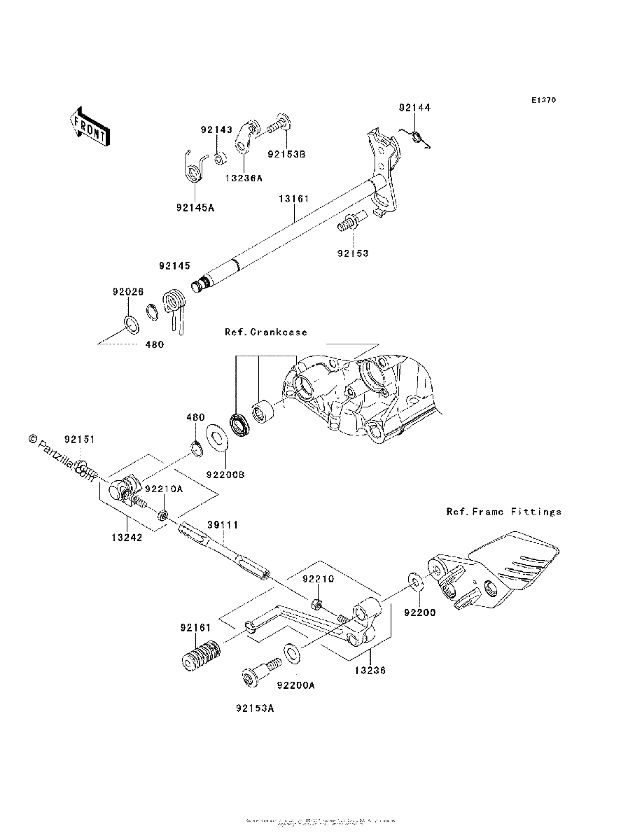 Diagrama de GEAR CHANGE MECHANISM