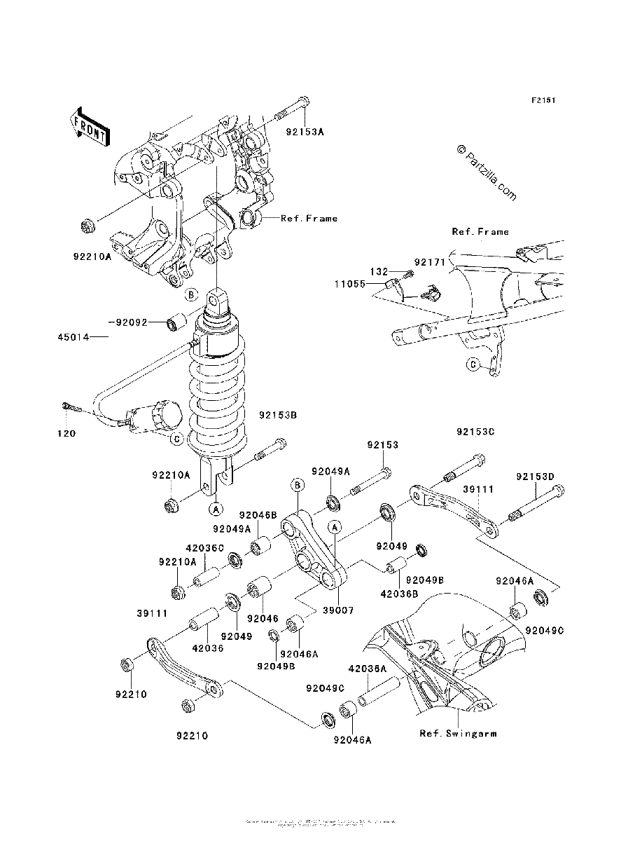 Diagrama de SUSPENSION SHOCK ABSORBER