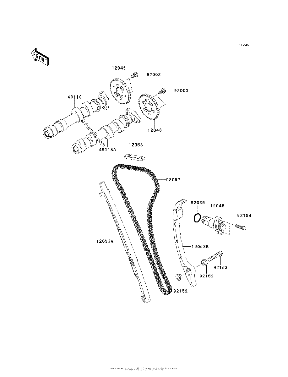 Diagrama de CAMSHAFT S TENSIONER