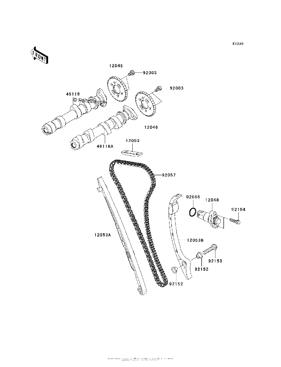 Diagrama de CAMSHAFT S TENSIONER
