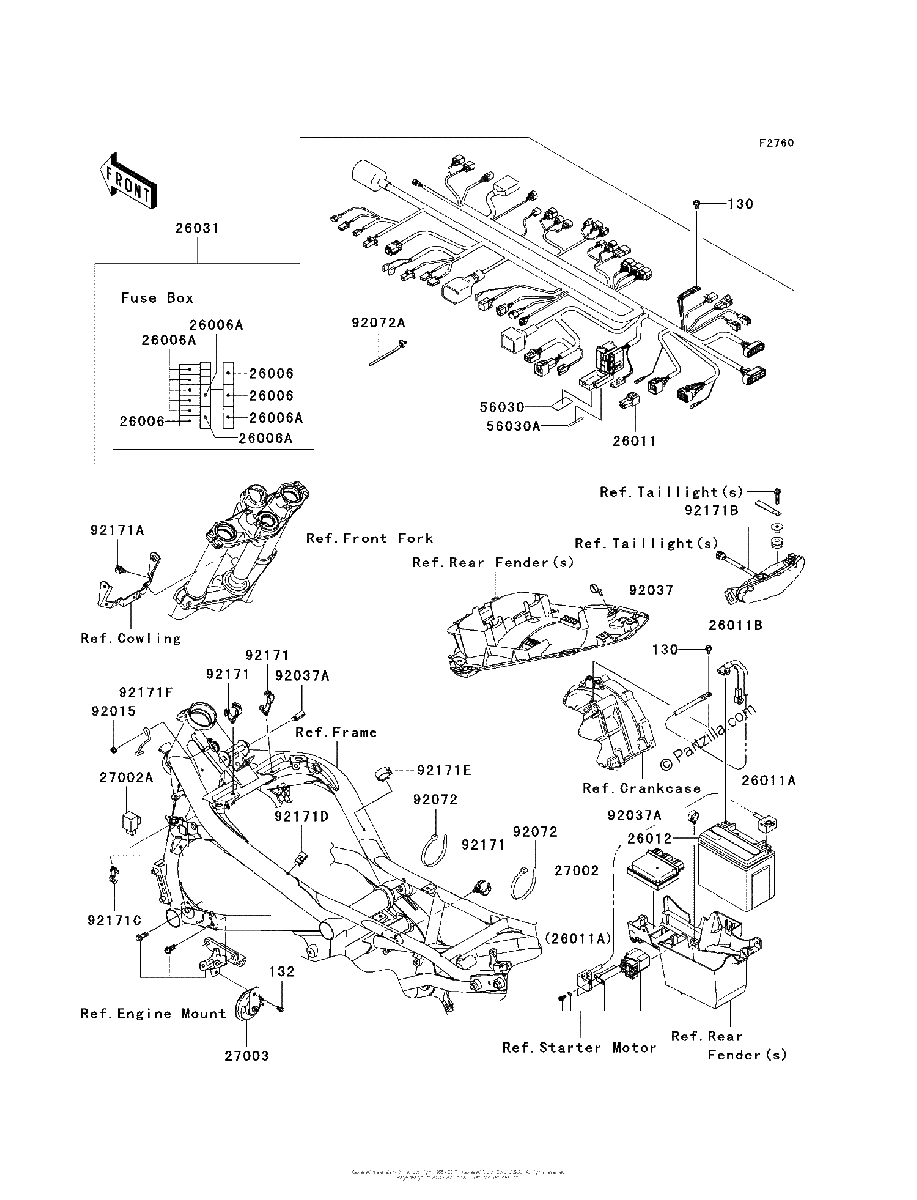 Diagrama de CHASSIS ELECTRICAL EQUIPMENT