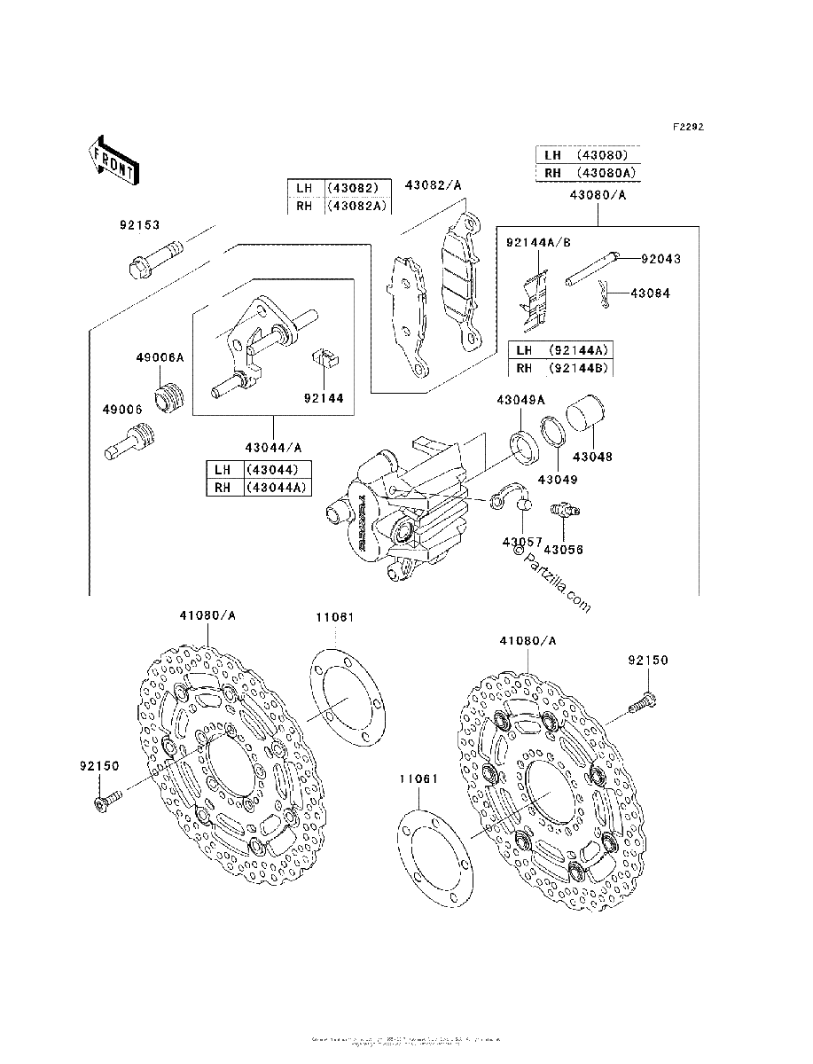 Diagrama de FRONT BRAKE