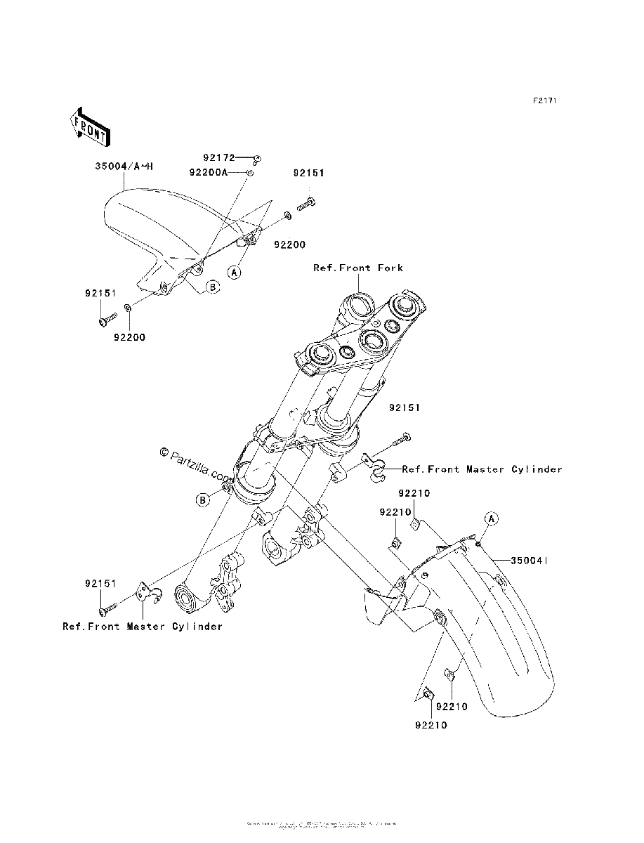 Diagrama de FRONT FENDER S