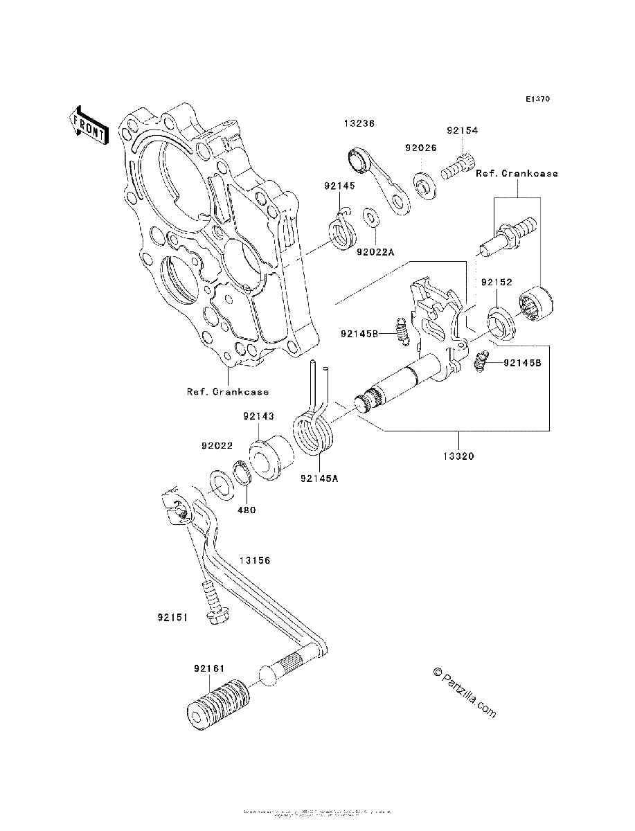 Diagrama de GEAR CHANGE MECHANISM