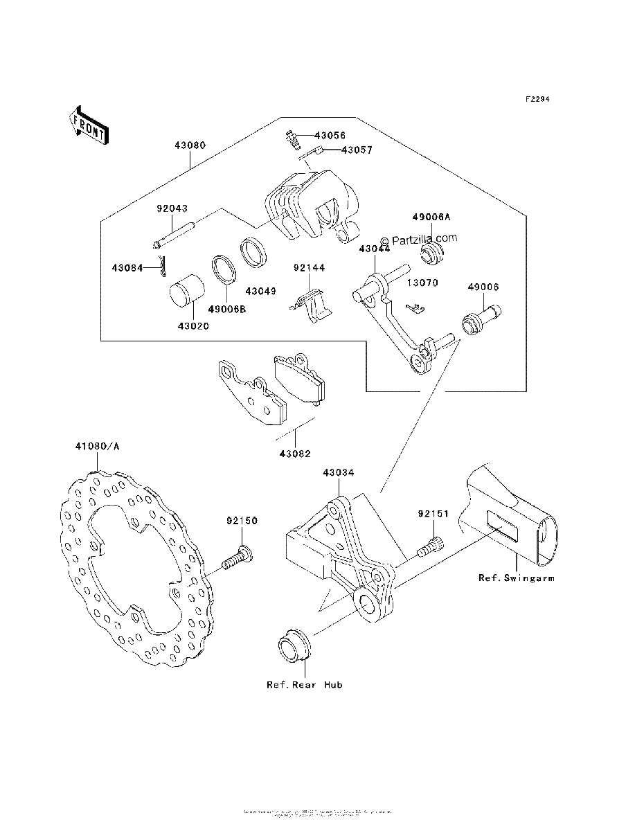 Diagrama de REAR BRAKE