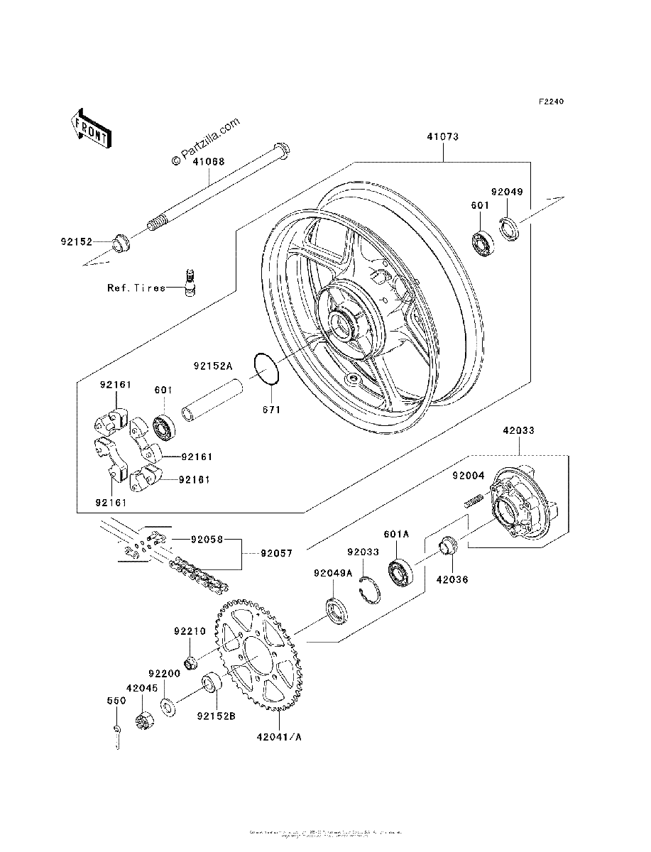 Diagrama de REAR HUB