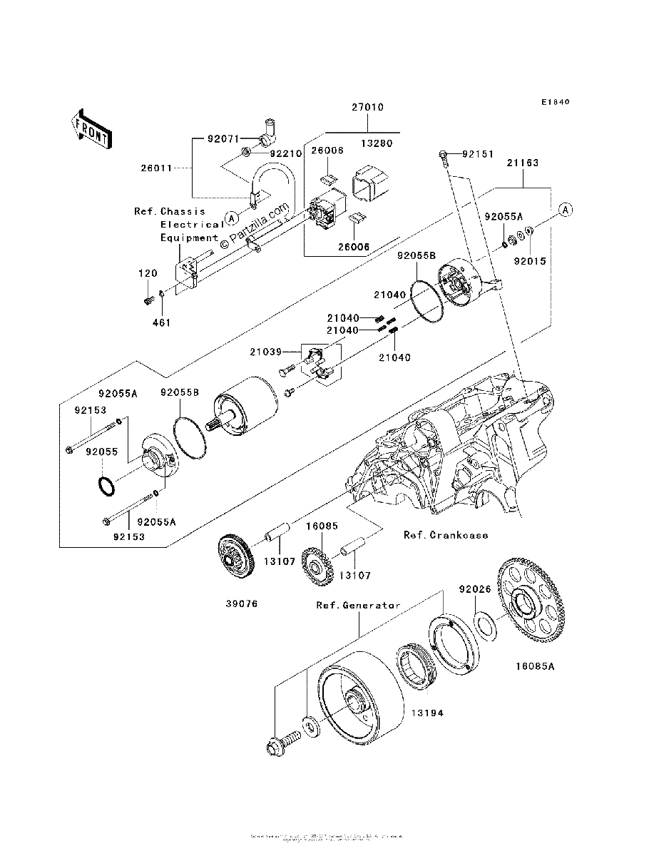 Diagrama de STARTER MOTOR