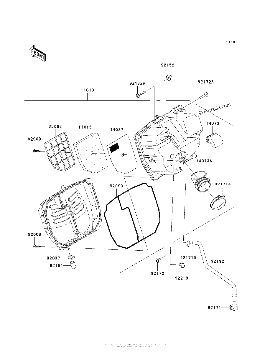 Diagrama de AIR CLEANER