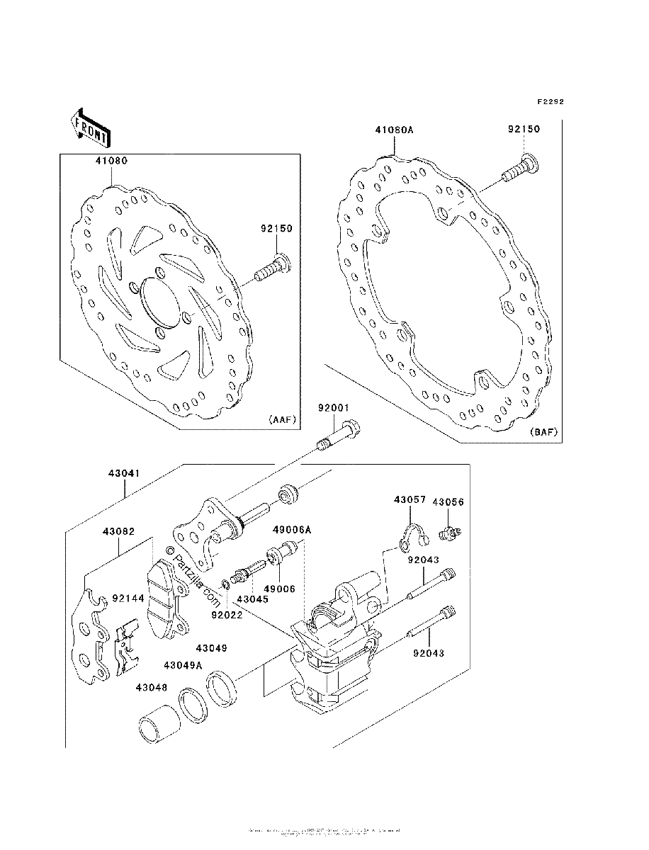 Diagrama de FRONT BRAKE