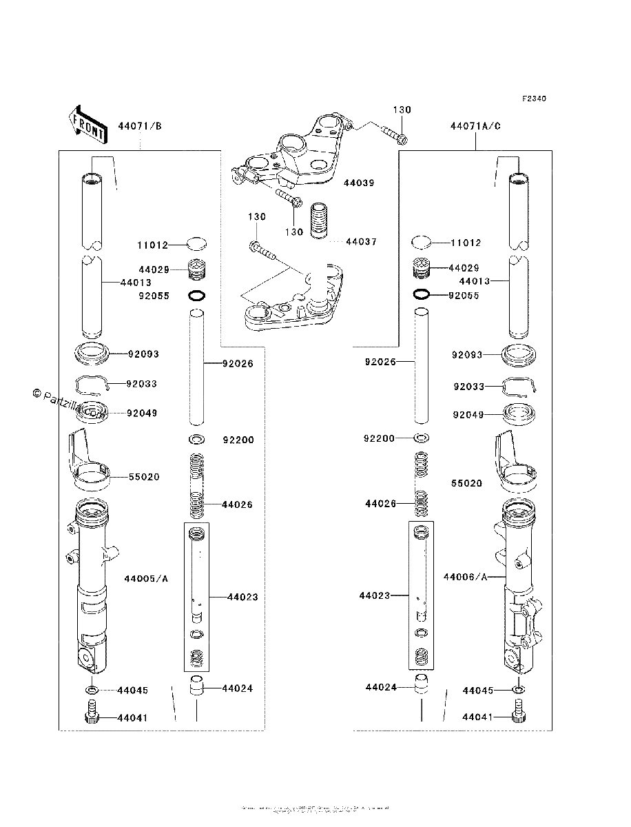 Diagrama de FRONT FORK
