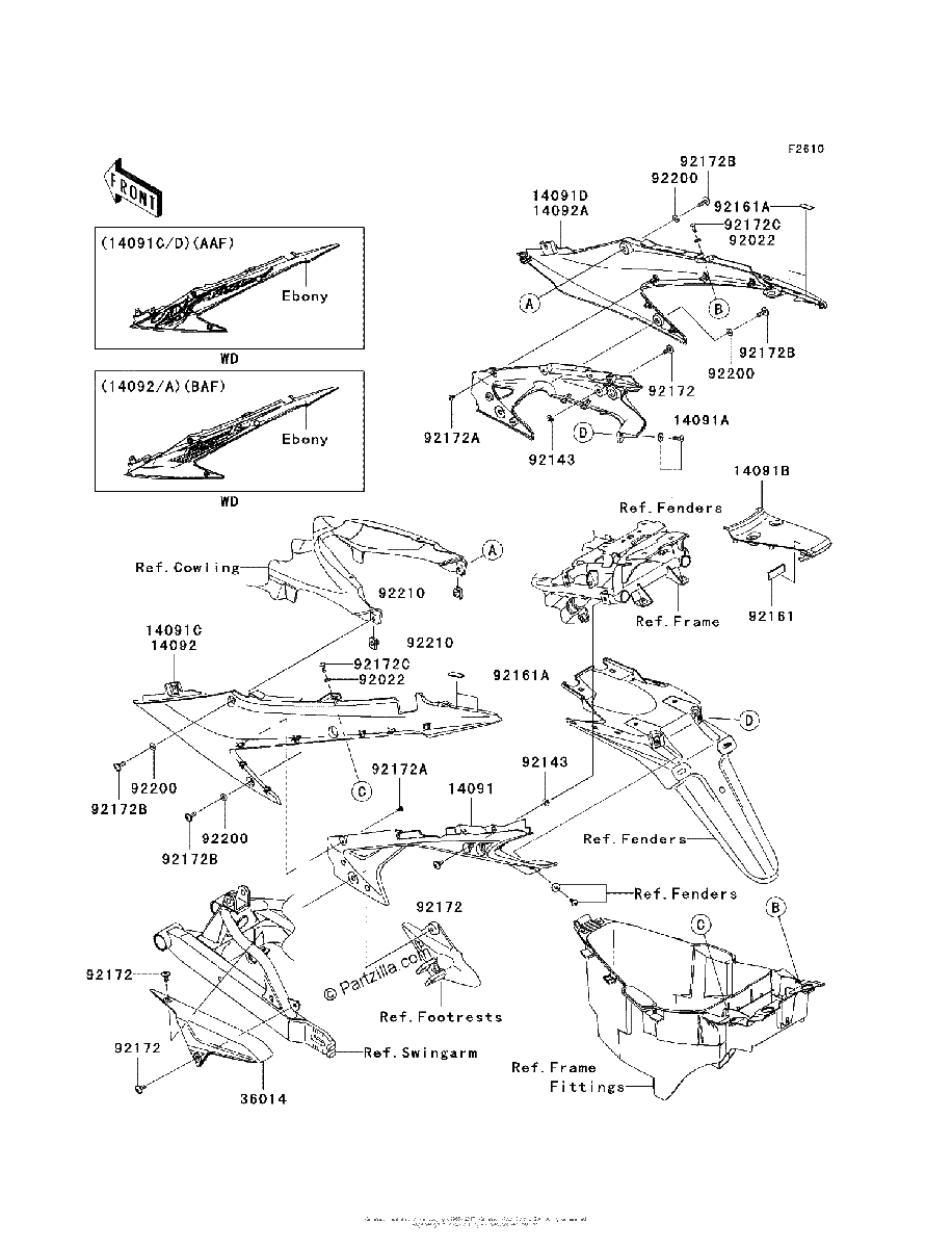 Diagrama de SIDE COVERS CHAIN COVER