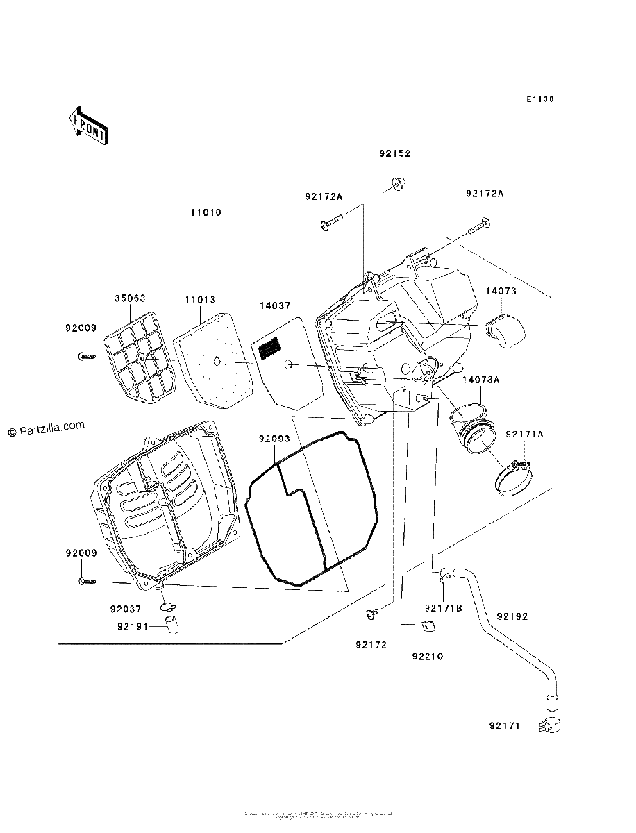 Diagrama de AIR CLEANER