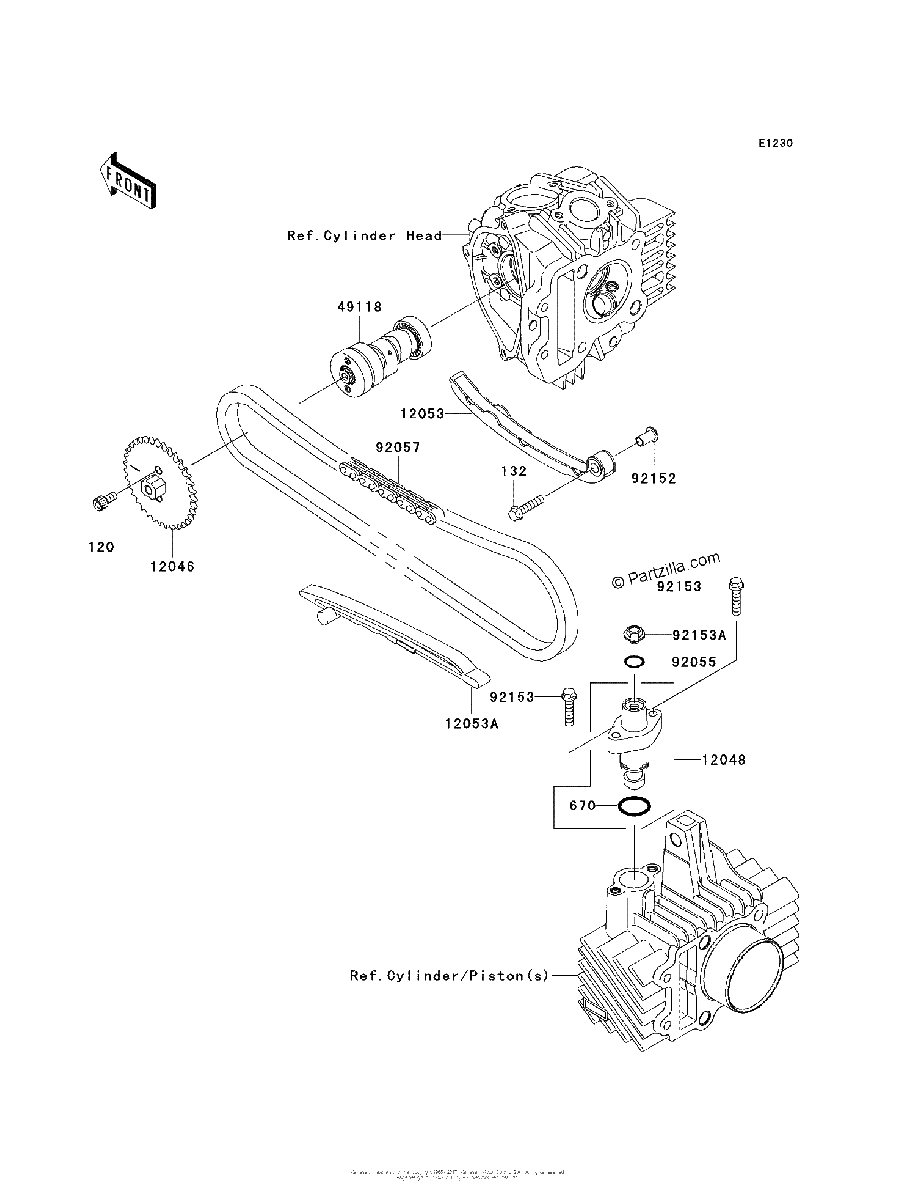 Diagrama de CAMSHAFT S TENSIONER
