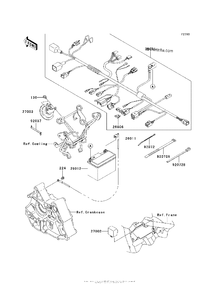 Diagrama de CHASSIS ELECTRICAL EQUIPMENT