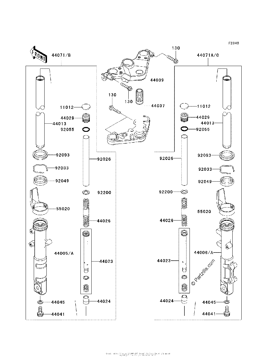 Diagrama de FRONT FORK