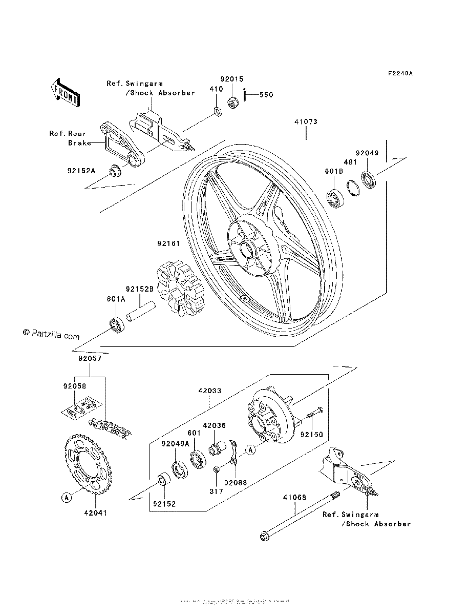 Diagrama de REAR HUB BAF
