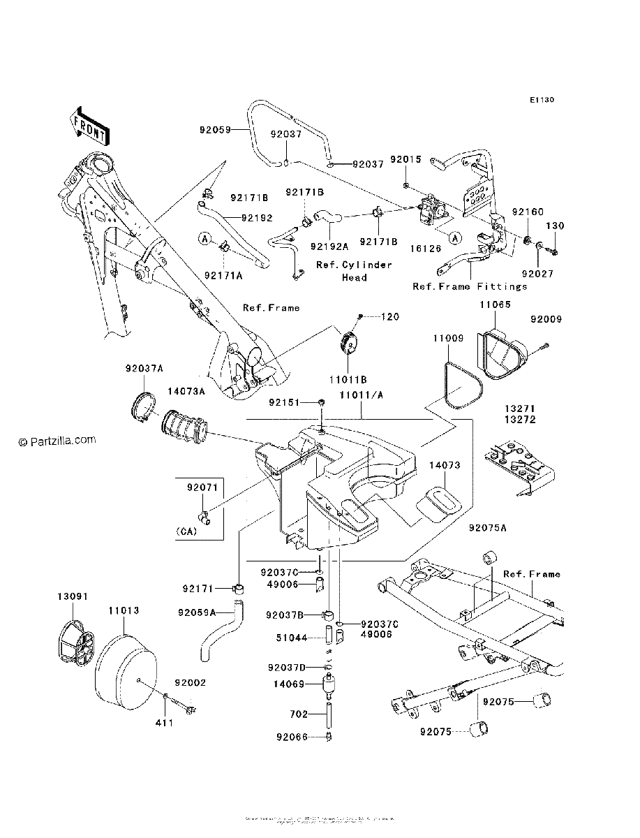 Diagrama de AIR CLEANER
