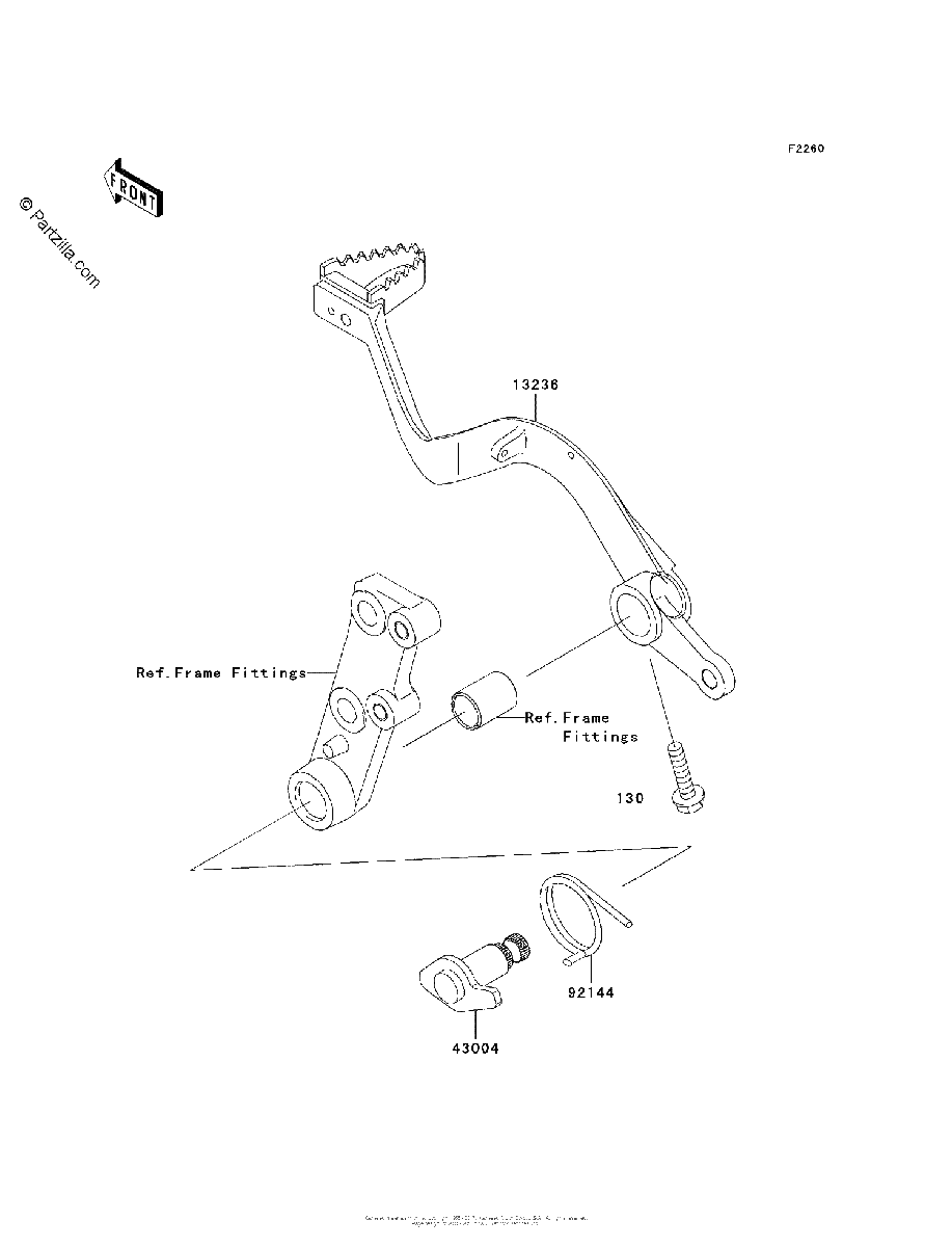 Diagrama de BRAKE PEDAL
