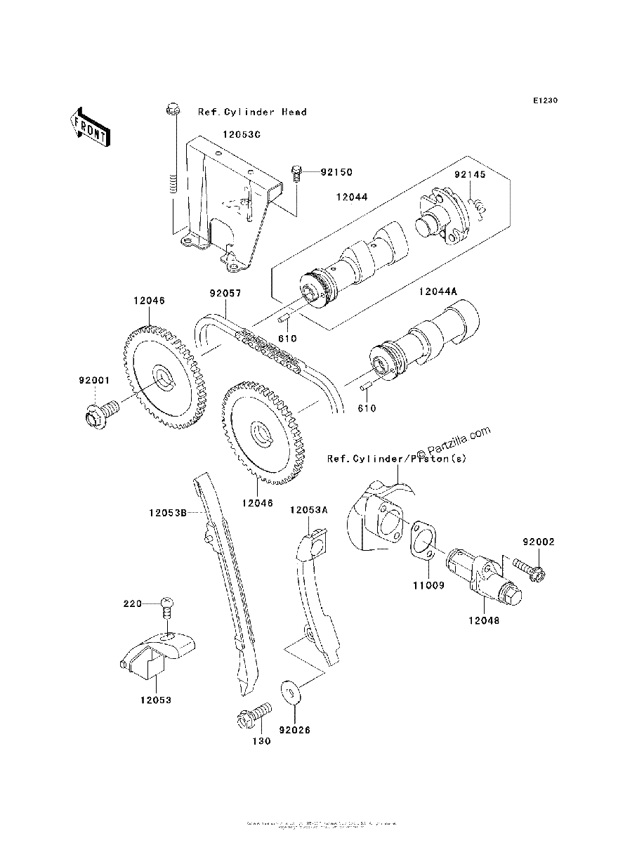 Diagrama de CAMSHAFT S TENSIONER
