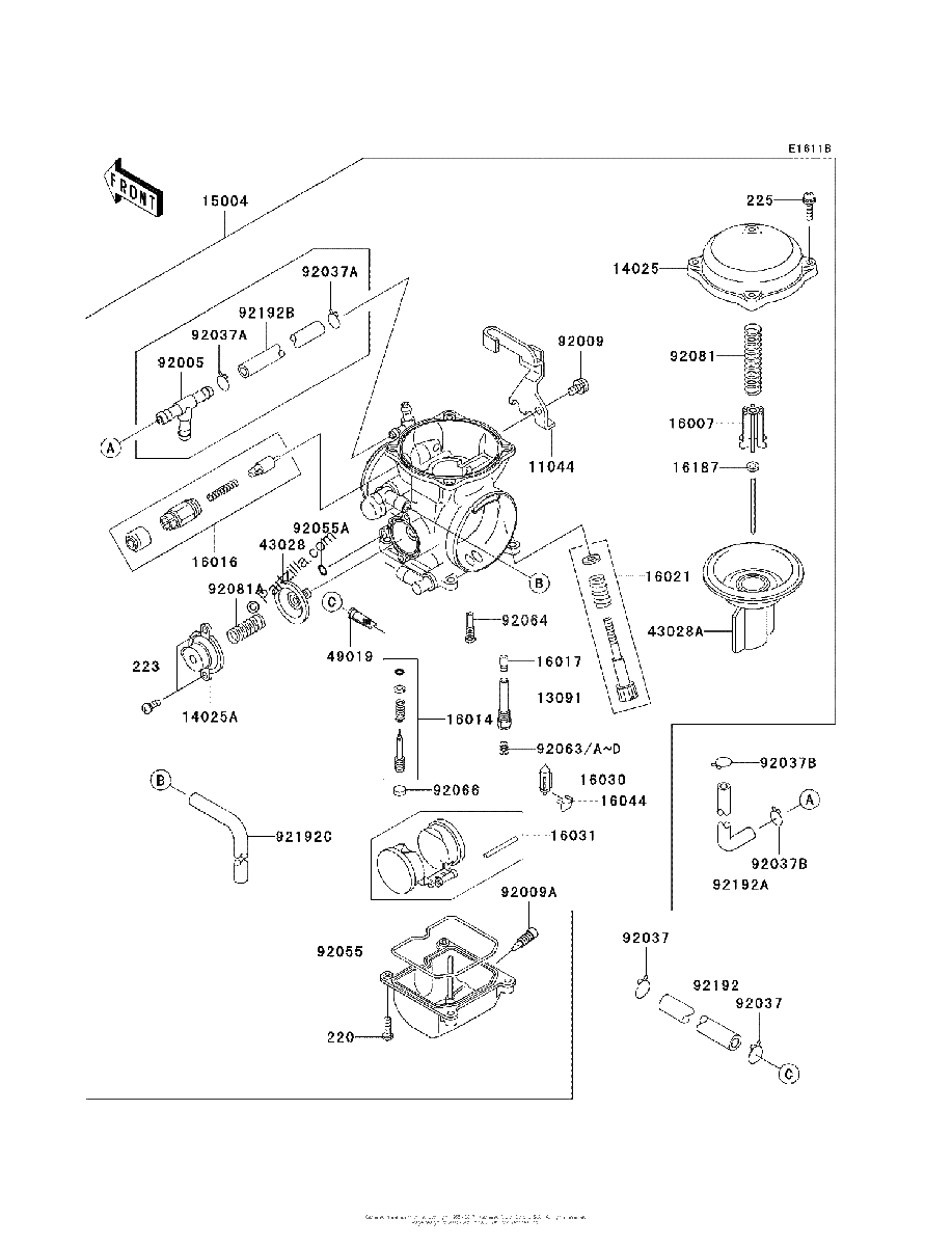 Diagrama de CARBURETOR EAF CA