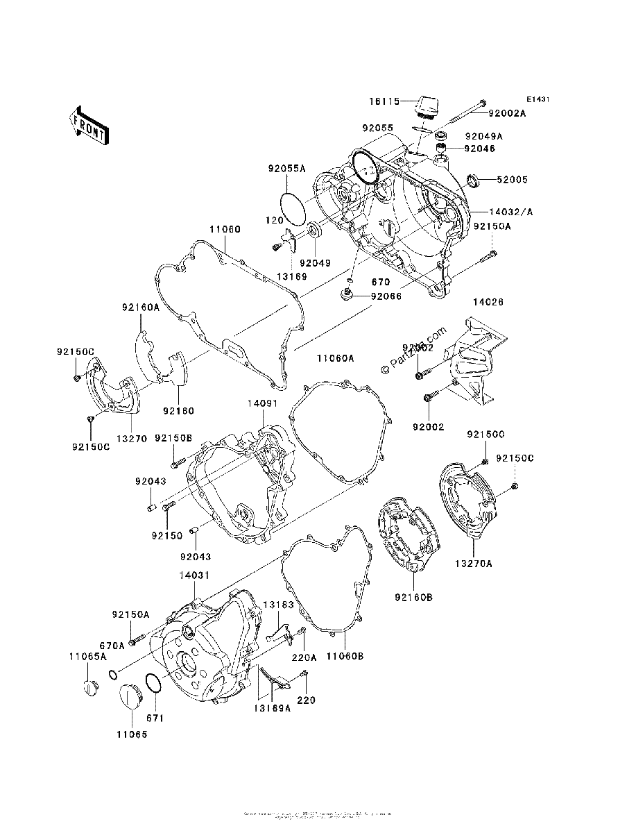 Diagrama de ENGINE COVER S