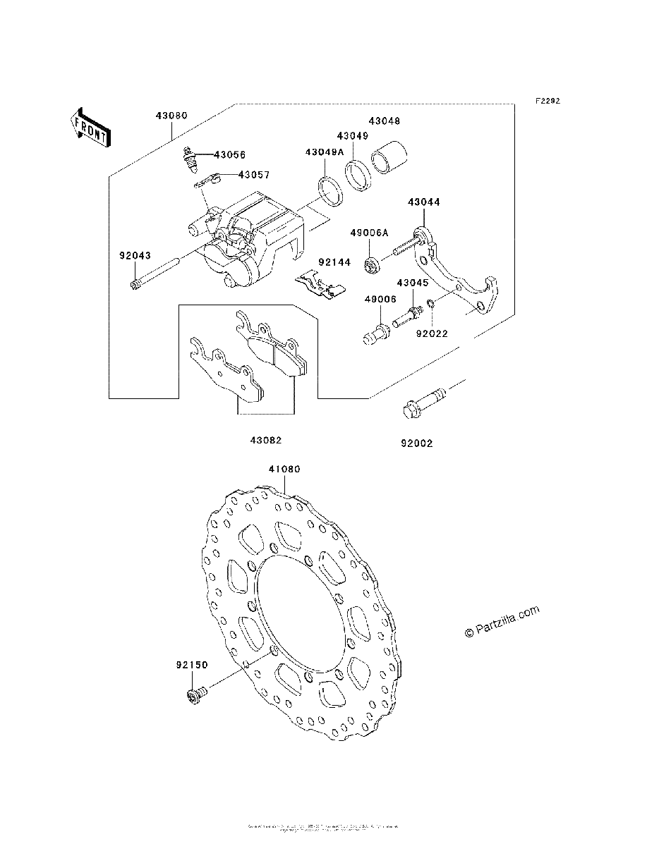 Diagrama de FRONT BRAKE