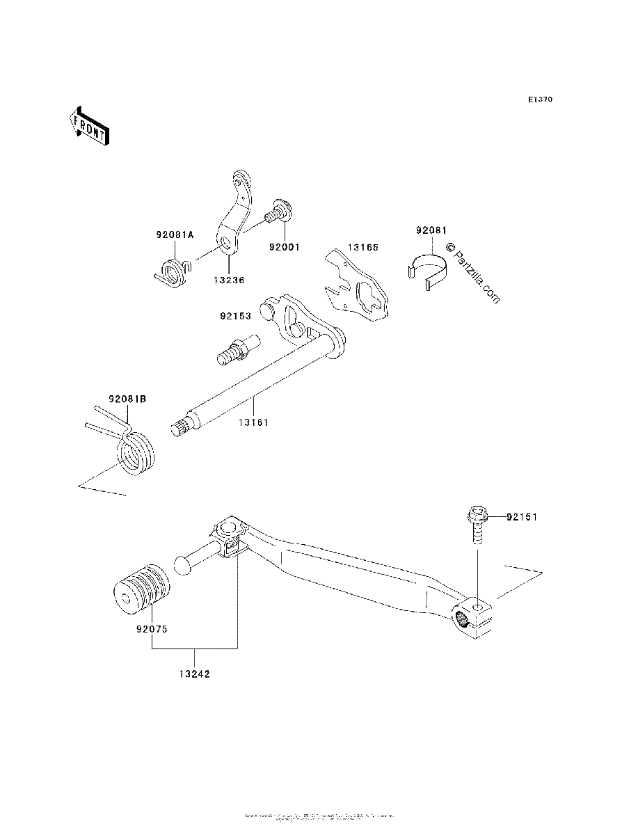 Diagrama de GEAR CHANGE MECHANISM