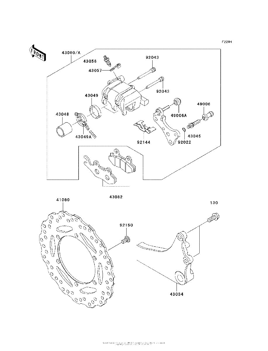 Diagrama de REAR BRAKE