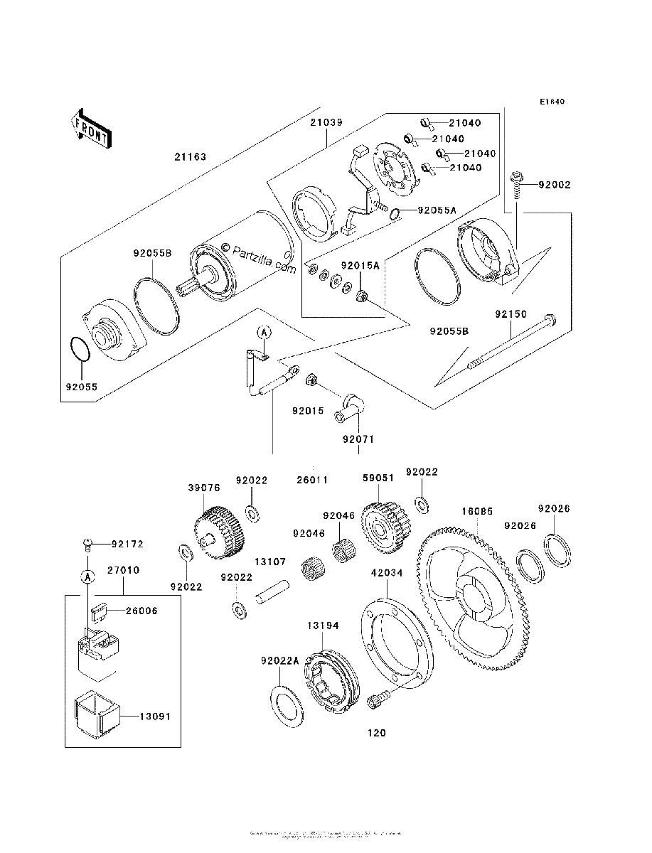 Diagrama de STARTER MOTOR