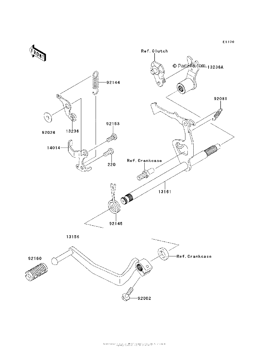Diagrama de GEAR CHANGE MECHANISM