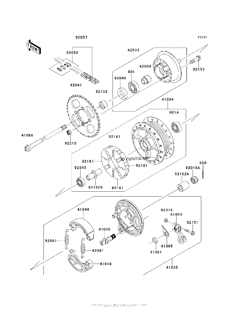 Diagrama de REAR HUB