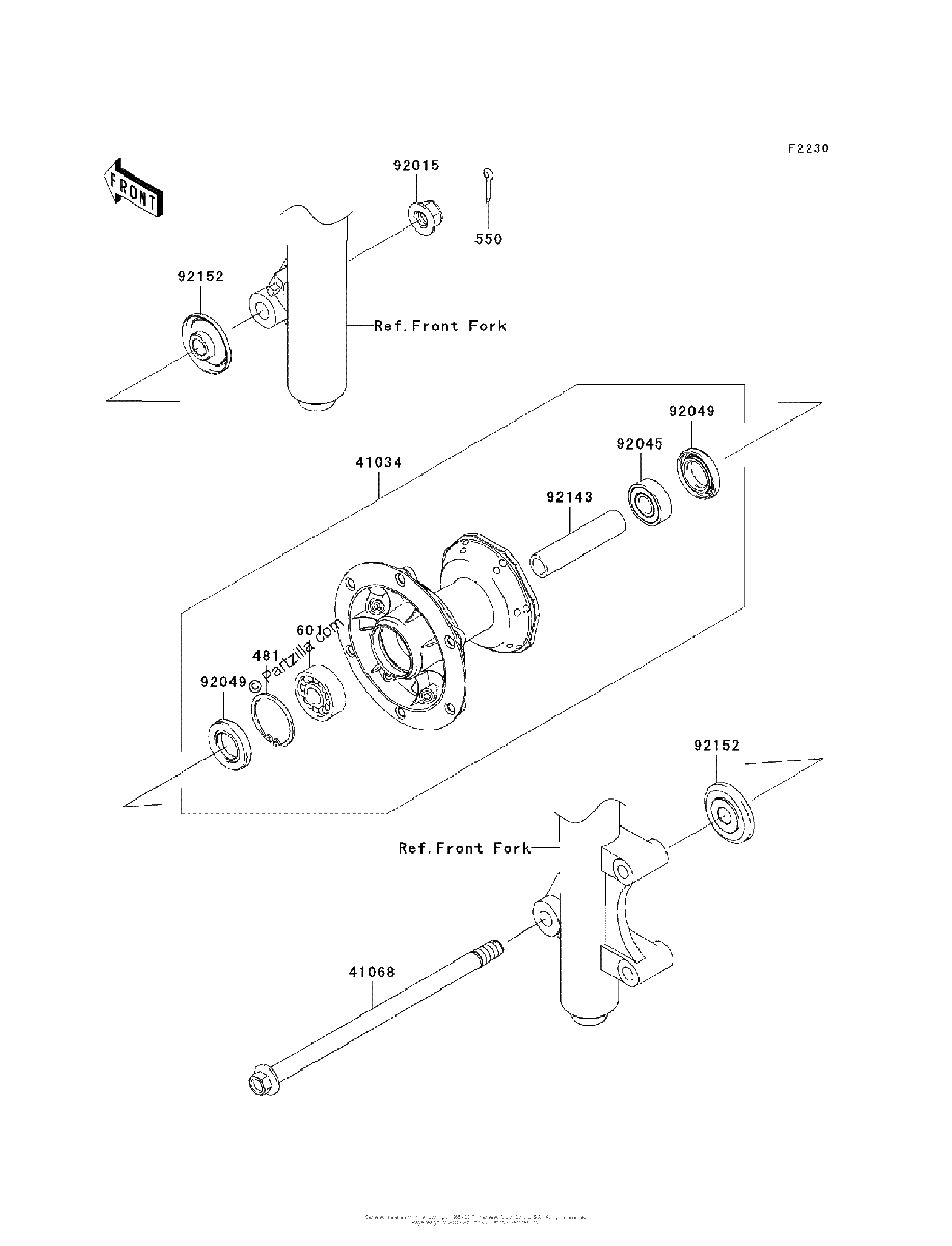 Diagrama de FRONT HUB