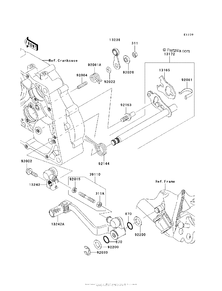 Diagrama de GEAR CHANGE MECHANISM