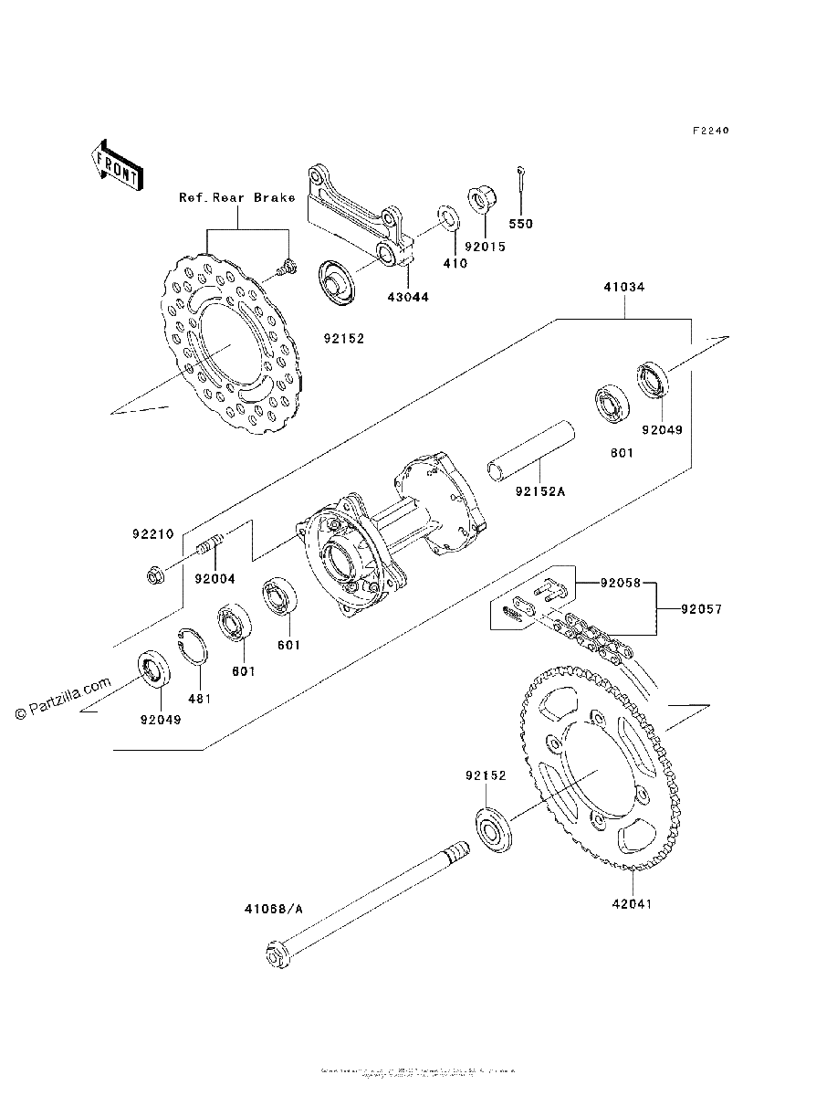 Diagrama de REAR HUB