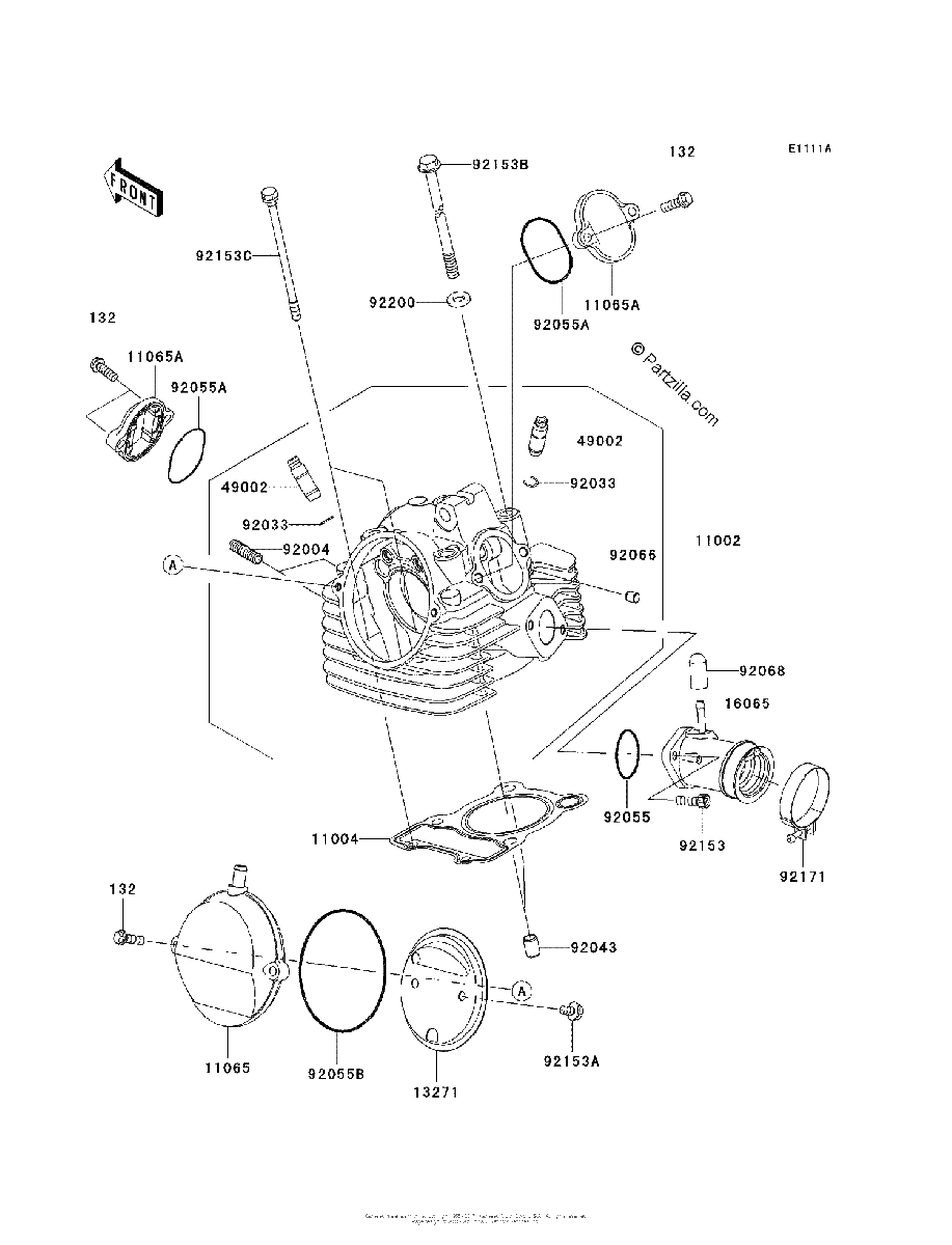 Diagrama de CYLINDER HEAD BAF BBF