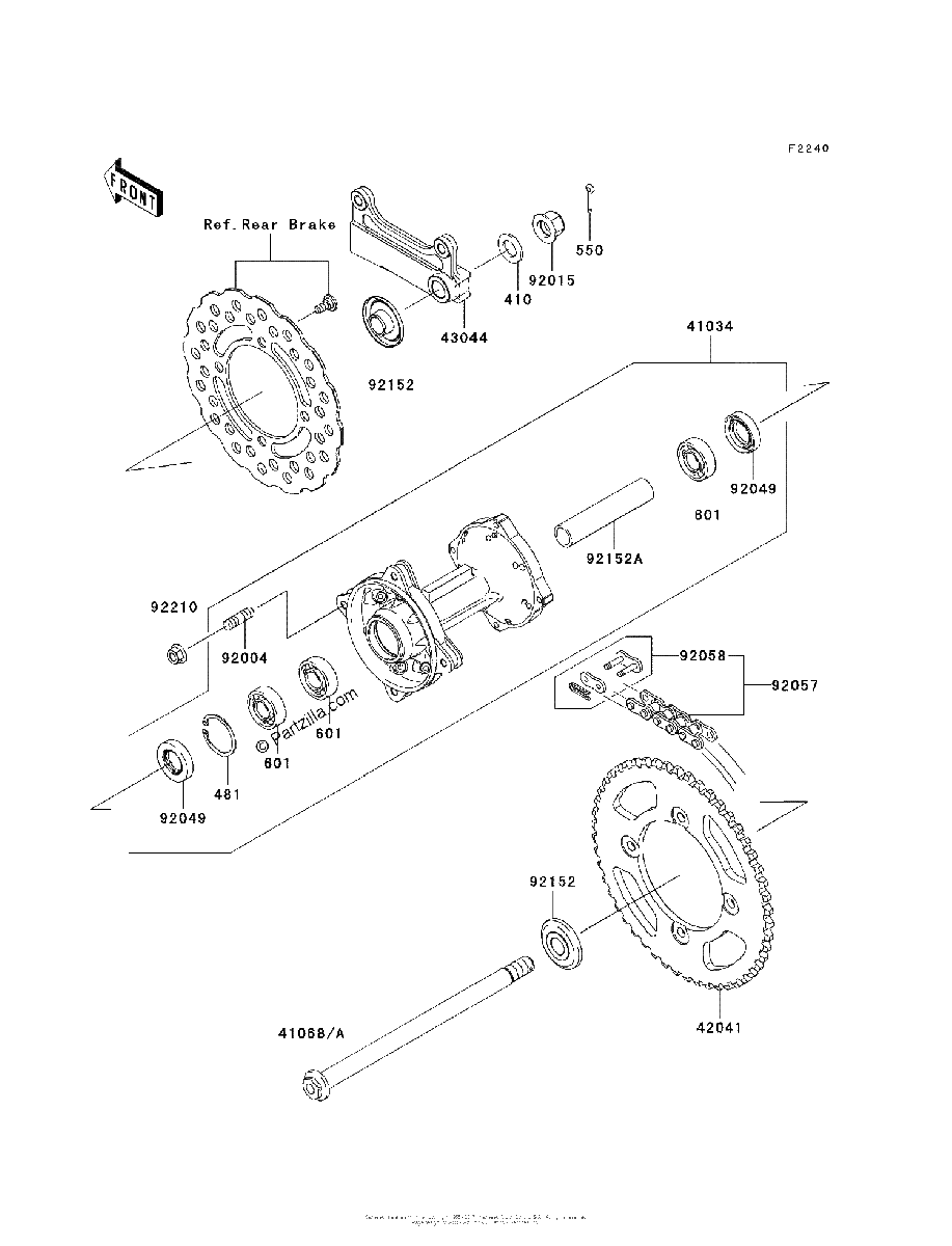 Diagrama de REAR HUB