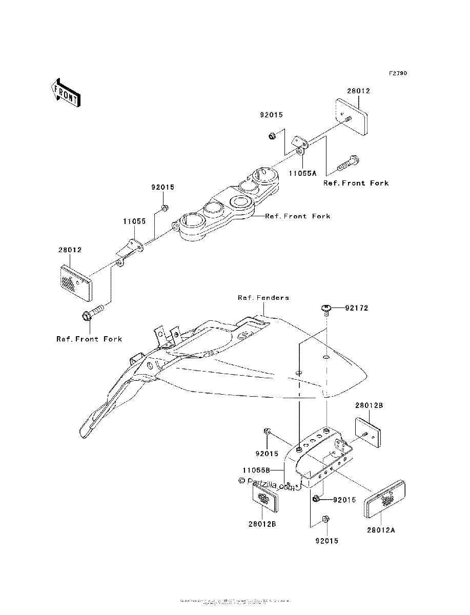 Diagrama de REFLECTORS B8F B9F BAF BBF CN