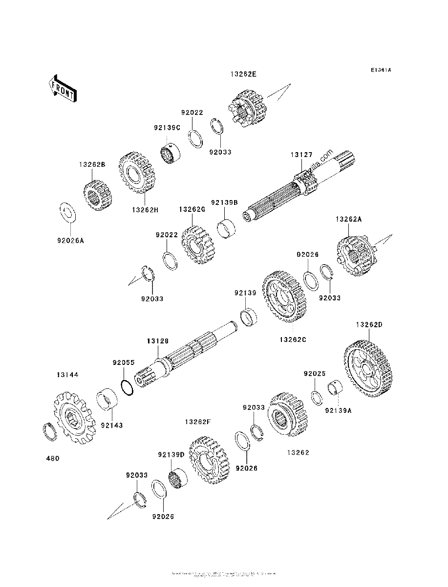 Diagrama de TRANSMISSION BAF BBF