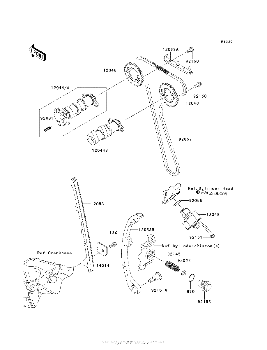 Diagrama de CAMSHAFT S TENSIONER