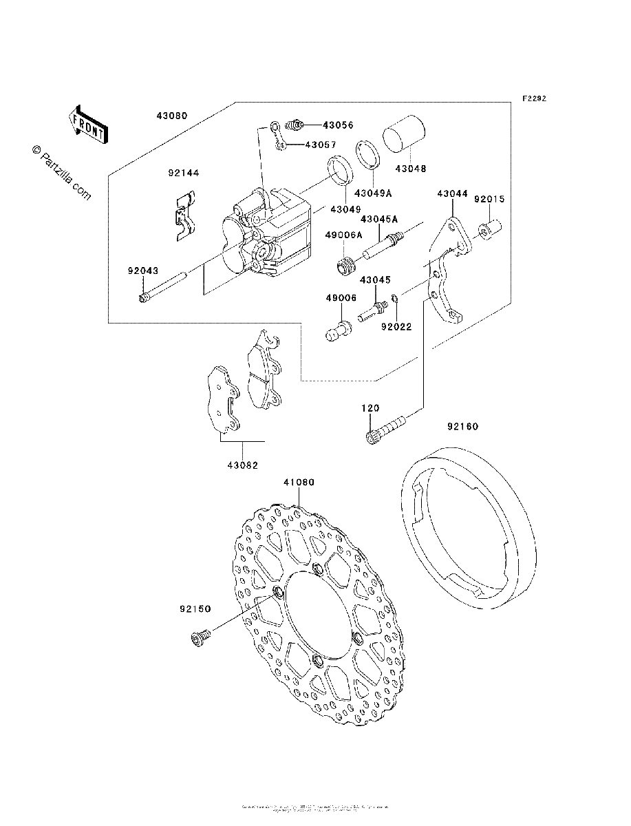 Diagrama de FRONT BRAKE