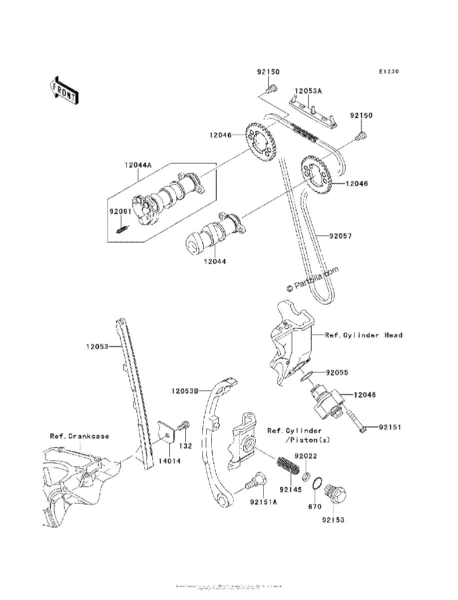 Diagrama de CAMSHAFT S TENSIONER