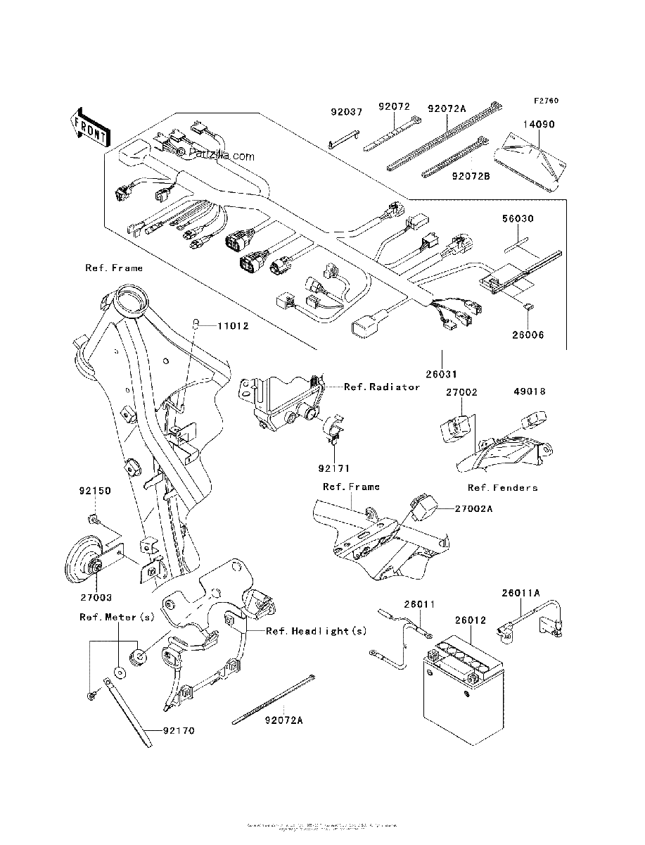 Diagrama de CHASSIS ELECTRICAL EQUIPMENT