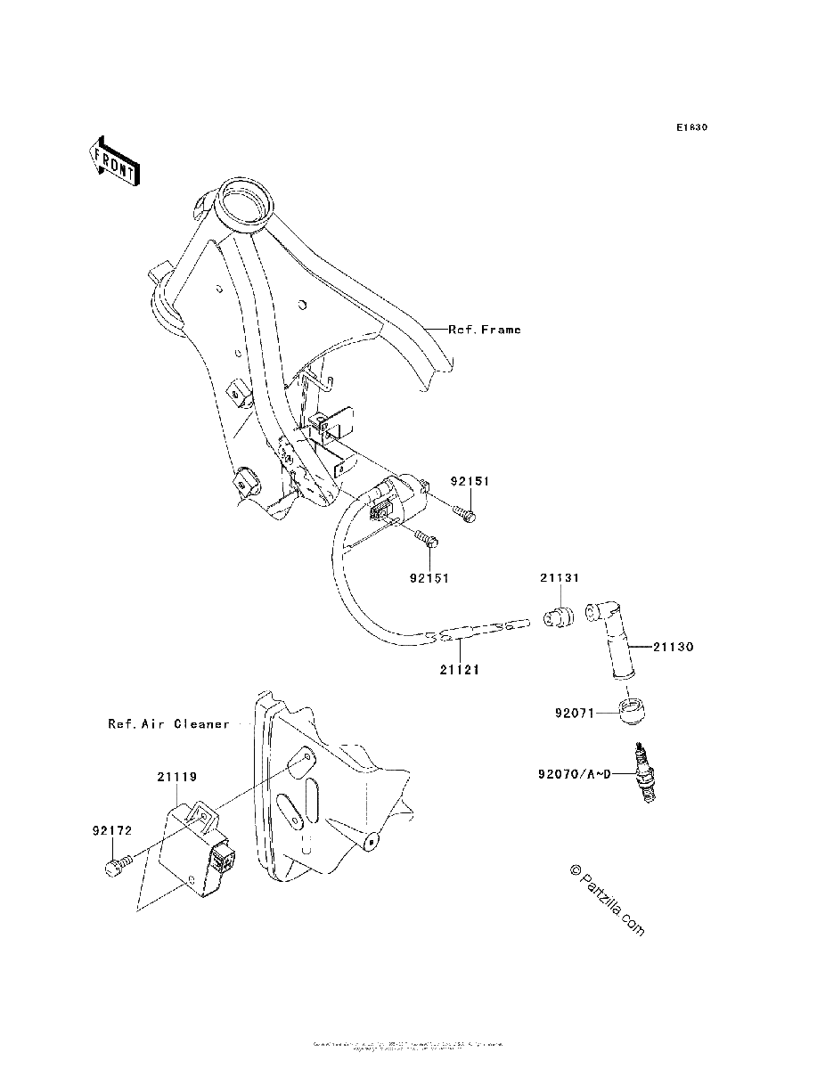 Diagrama de IGNITION SYSTEM