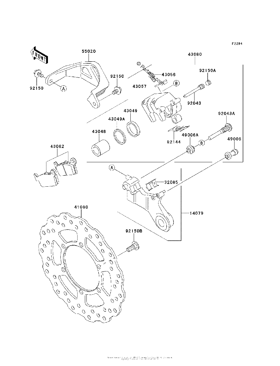 Diagrama de REAR BRAKE