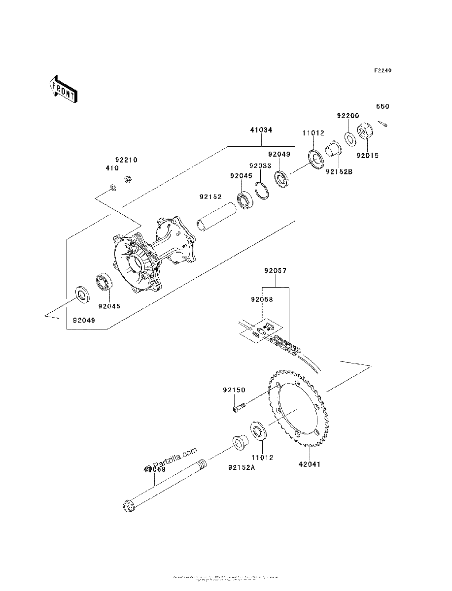 Diagrama de REAR HUB
