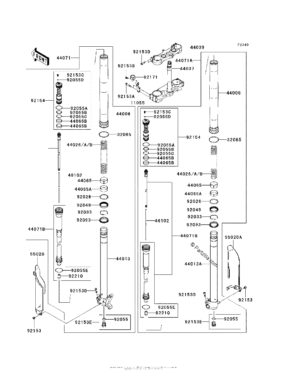 Diagrama de FRONT FORK